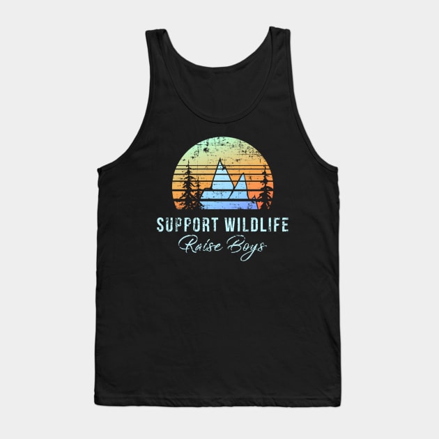Mom Support Wildlife Raise Mother Day Tank Top by farid_art98